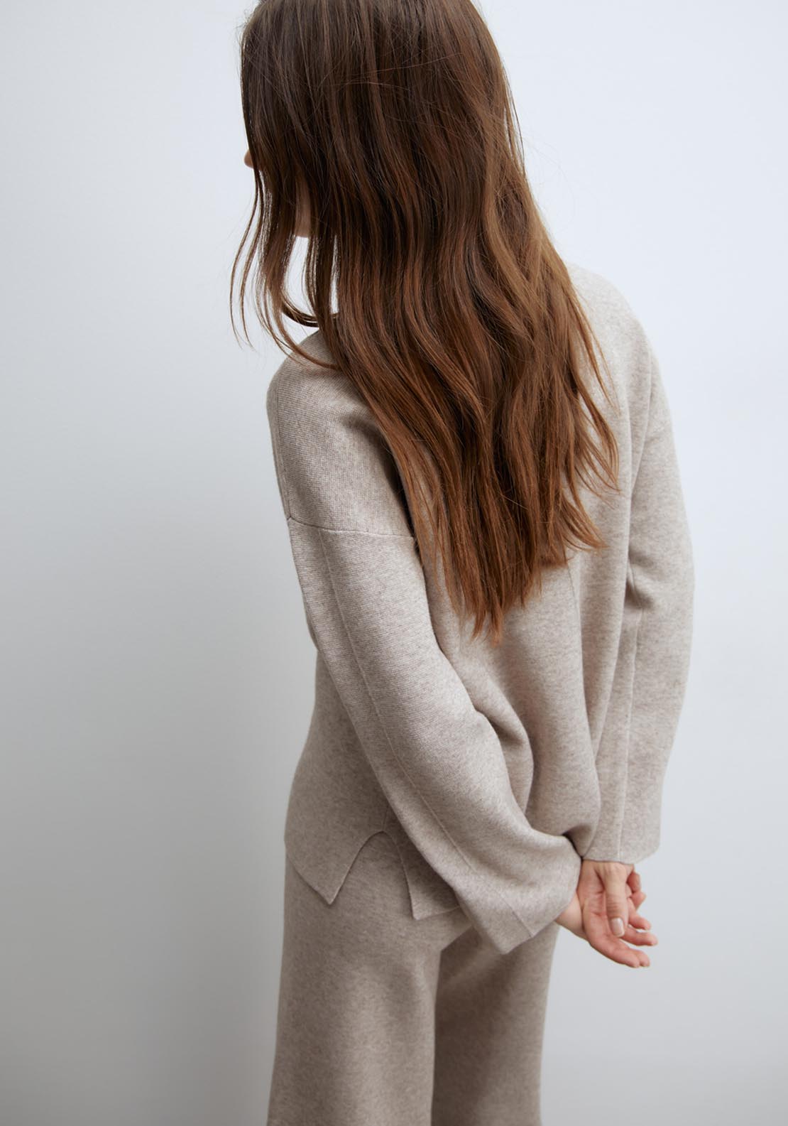 Sfera High-neck sweater set - Natural Mink 5 Shaws Department Stores