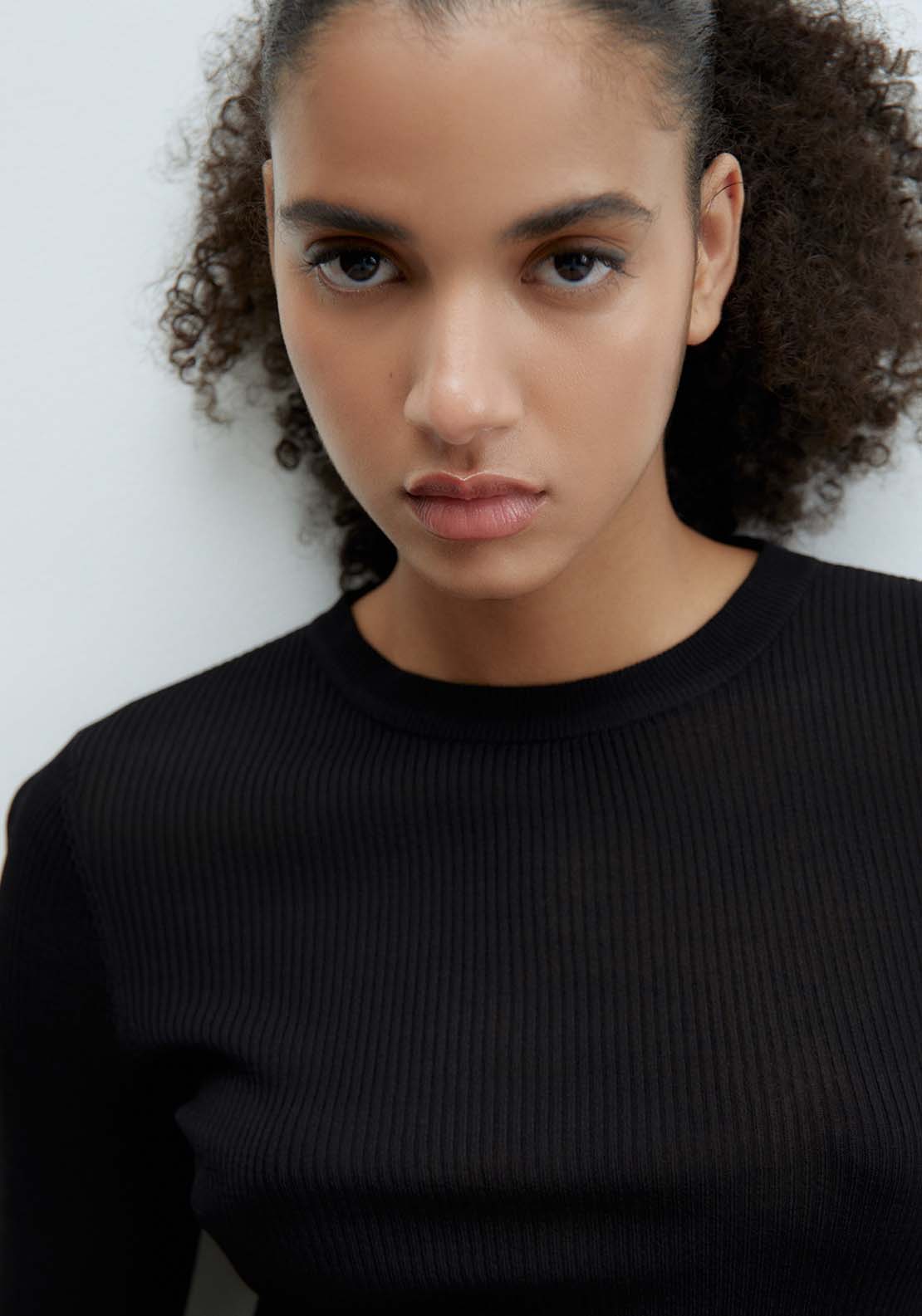 Sfera Round-Neck Sweater - Black 3 Shaws Department Stores