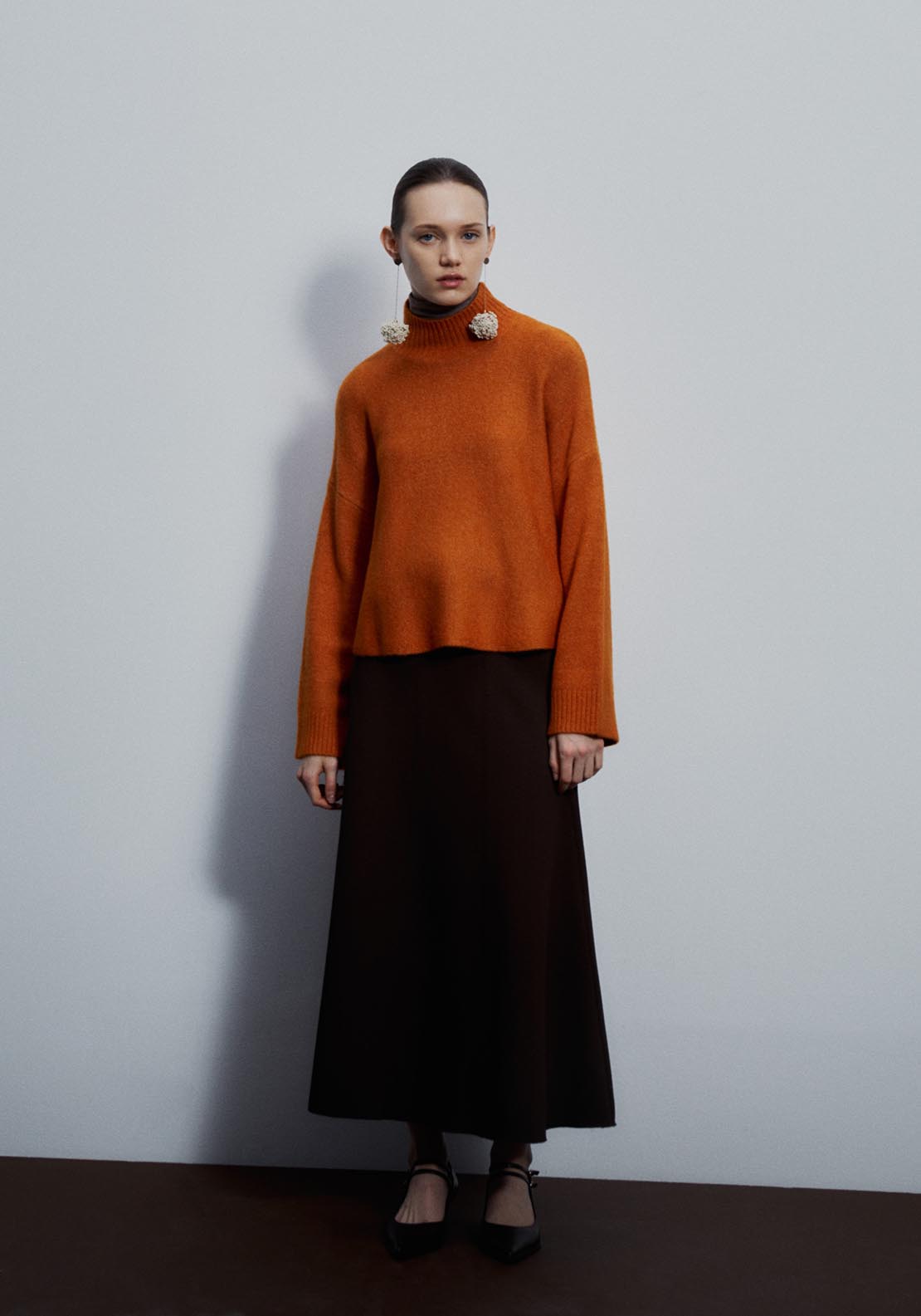 Sfera High-neck sweater - Medium Orange 2 Shaws Department Stores
