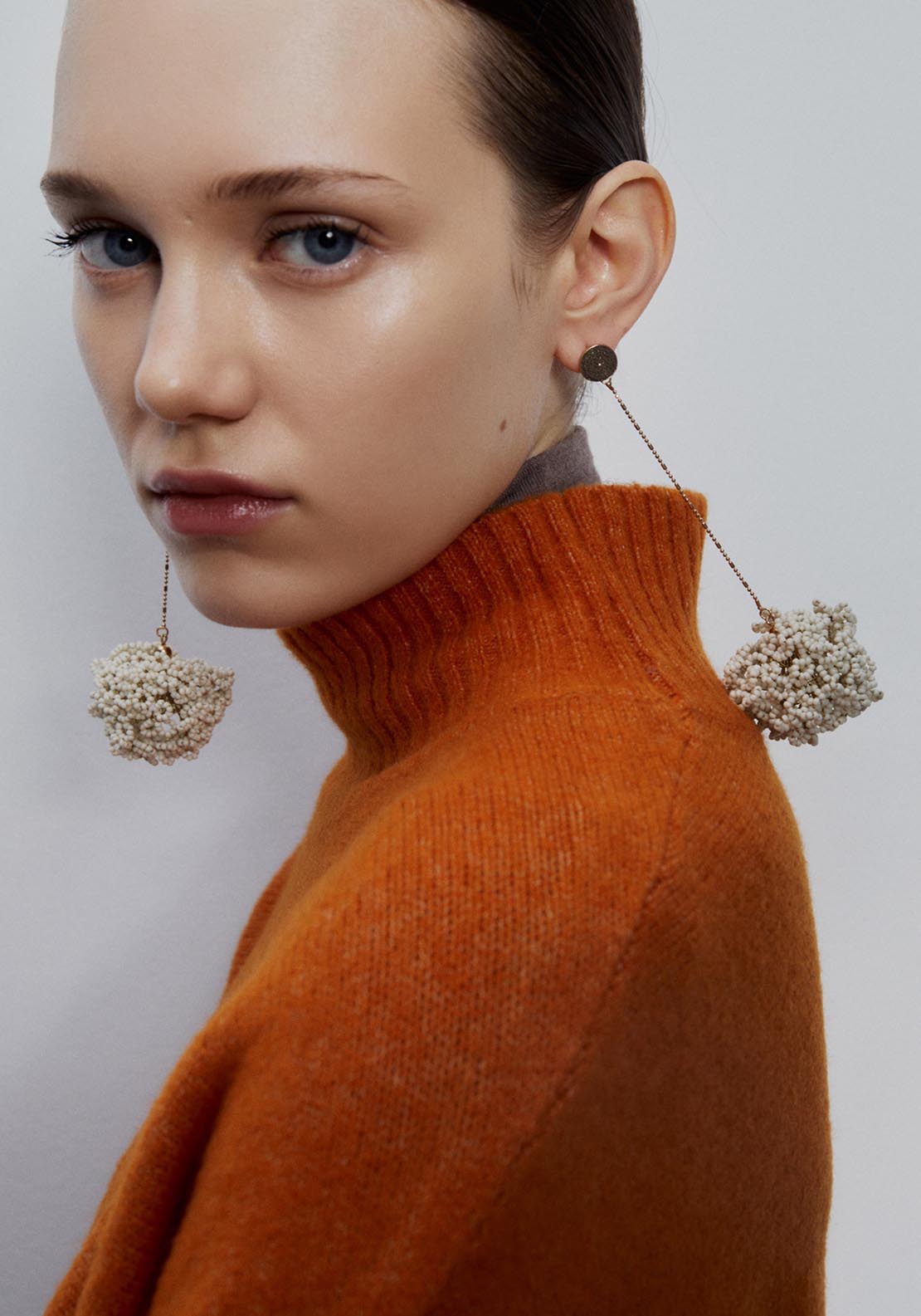 Sfera High-neck sweater - Medium Orange 6 Shaws Department Stores