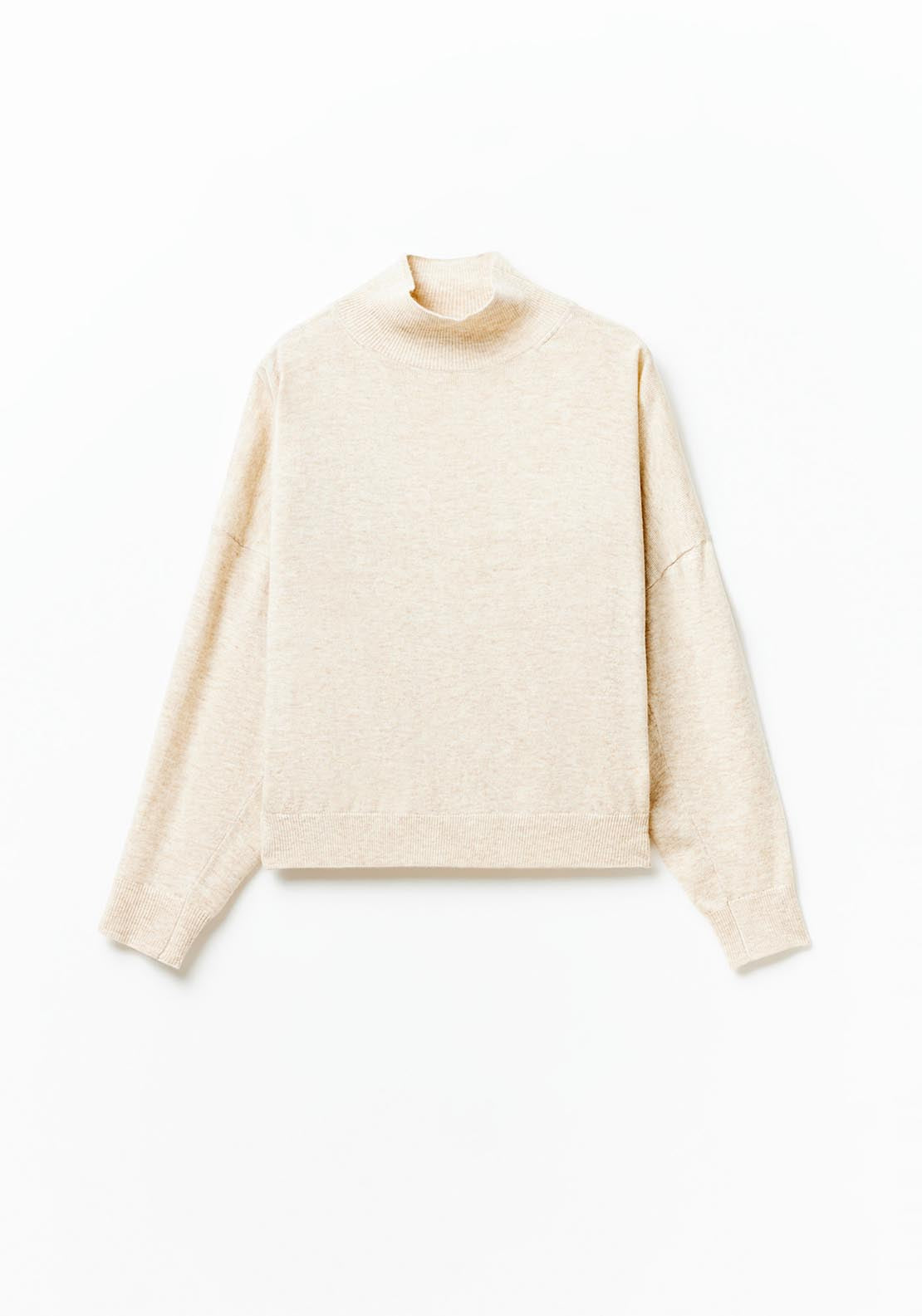 Sfera High-neck sweater - Melange Mink 6 Shaws Department Stores
