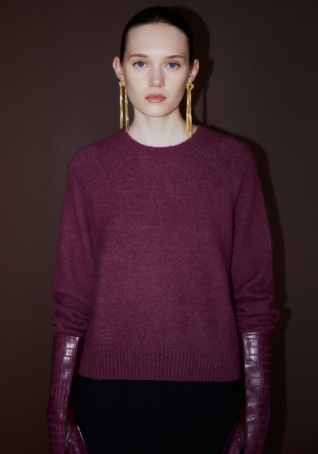 Sfera Short sweater - Currant 6 Shaws Department Stores