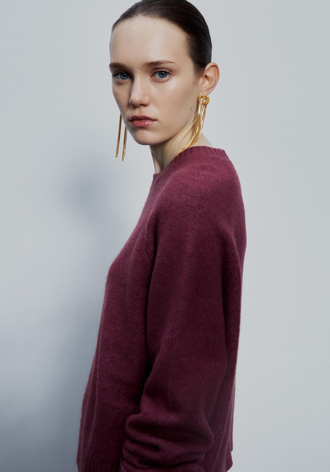 Sfera Short sweater - Currant 2 Shaws Department Stores