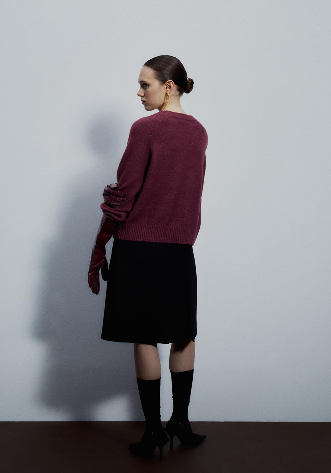 Sfera Short sweater - Currant 4 Shaws Department Stores