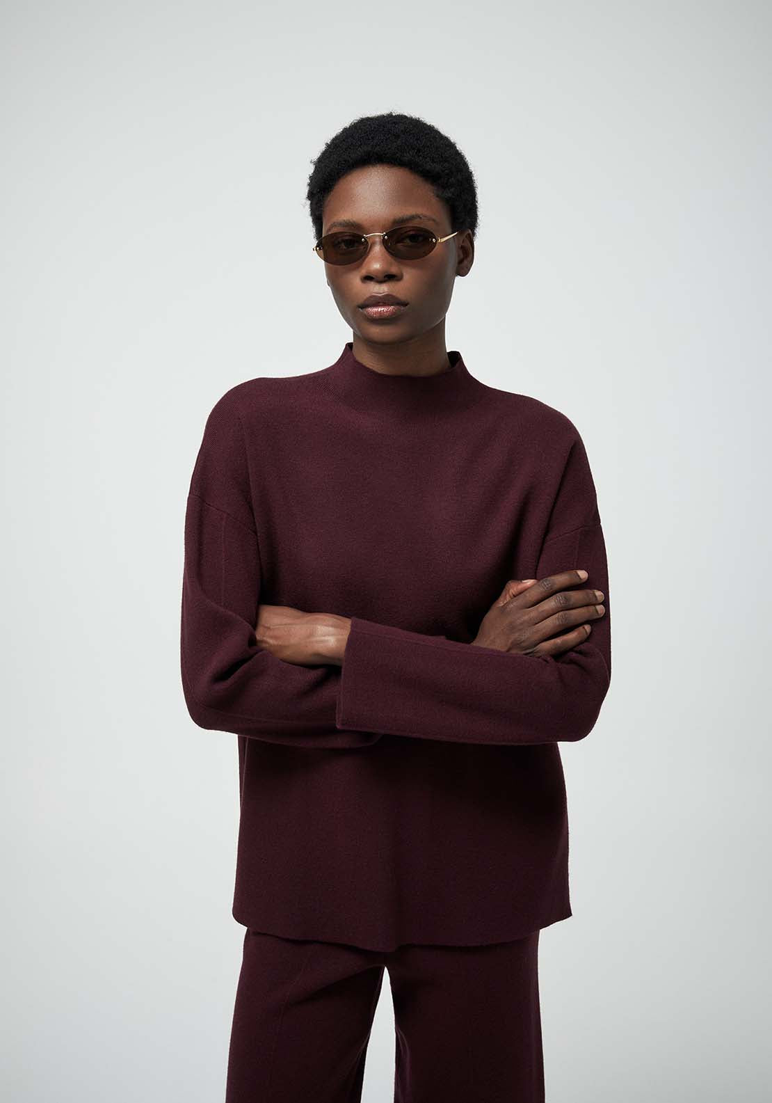 Perkins Neck Sweater - Red
