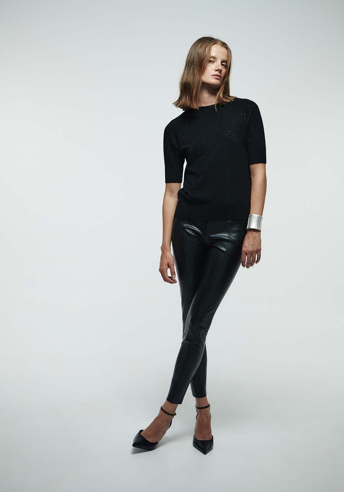 Diamanté Sweater - Black