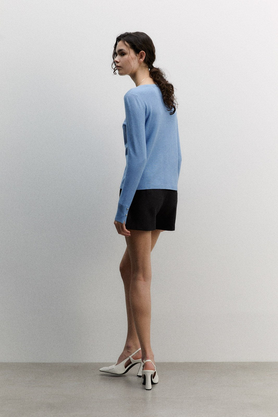 Sfera Plain cardigan - Blue 7 Shaws Department Stores