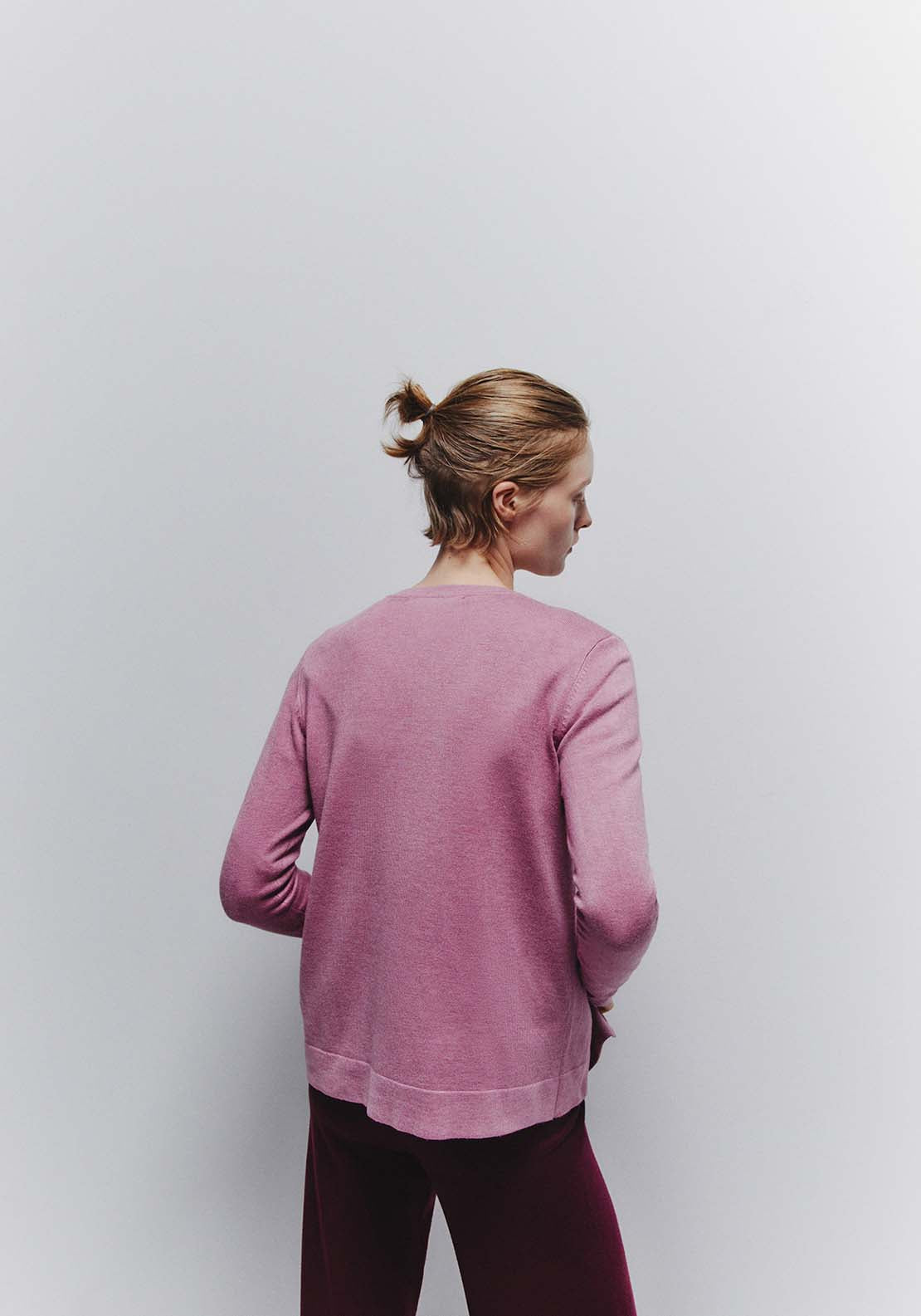 Jewel Button Cardigan - Pink