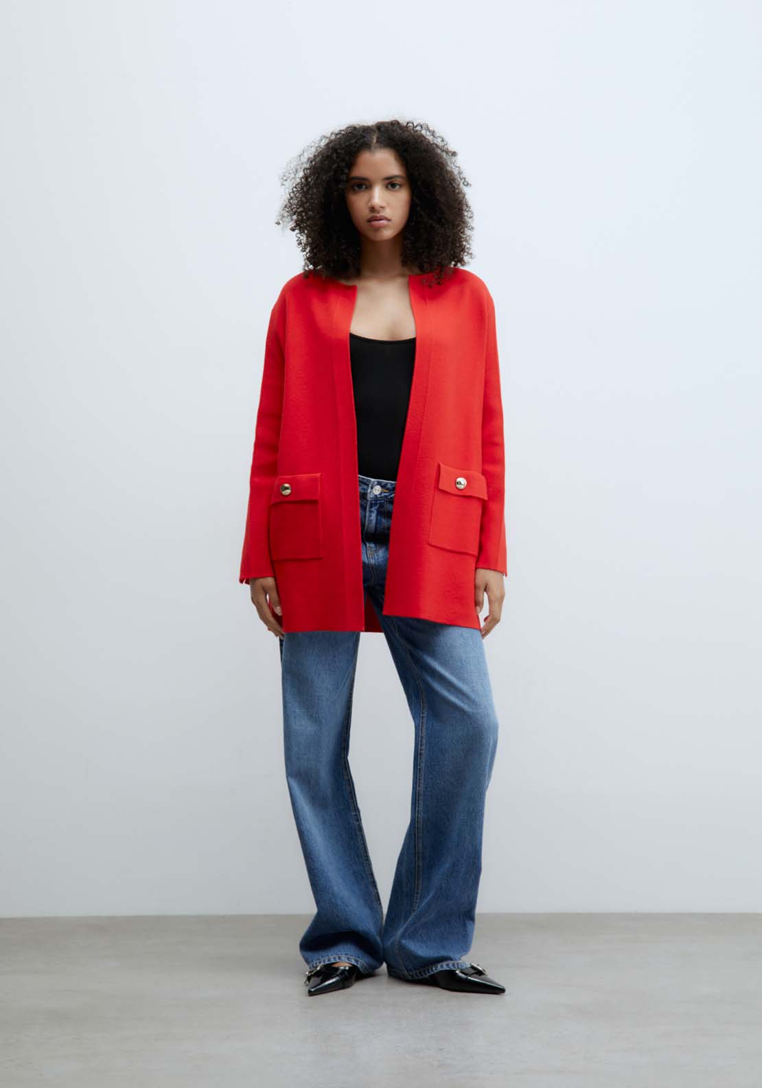 Sfera Patch pockets jacket - Red 2 Shaws Department Stores