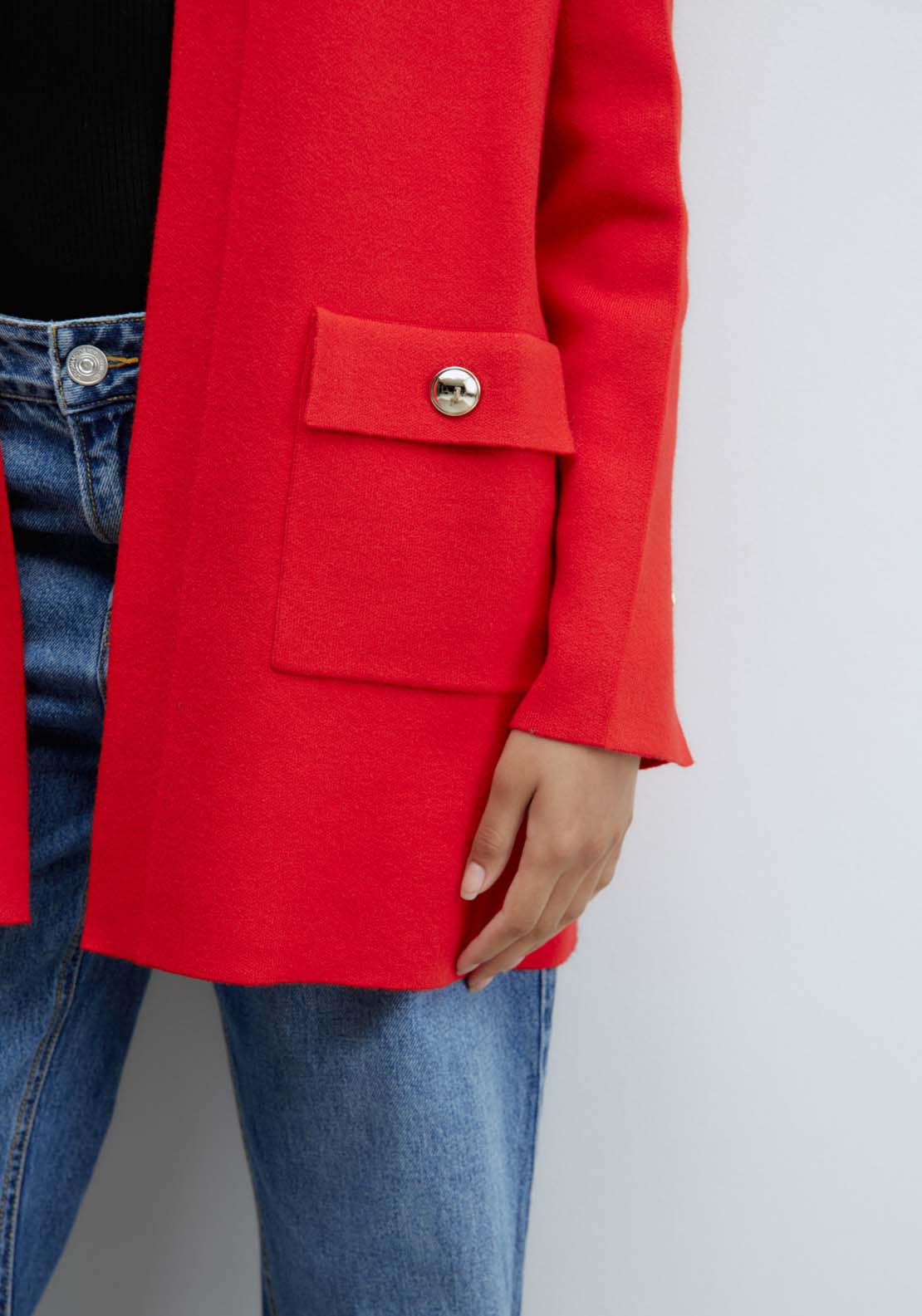 Sfera Patch pockets jacket - Red 6 Shaws Department Stores
