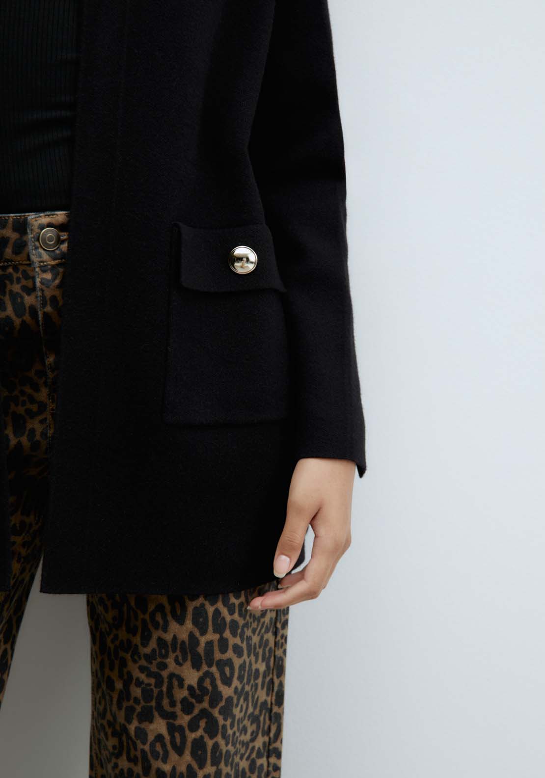 Sfera Patch pockets jacket - Black 5 Shaws Department Stores