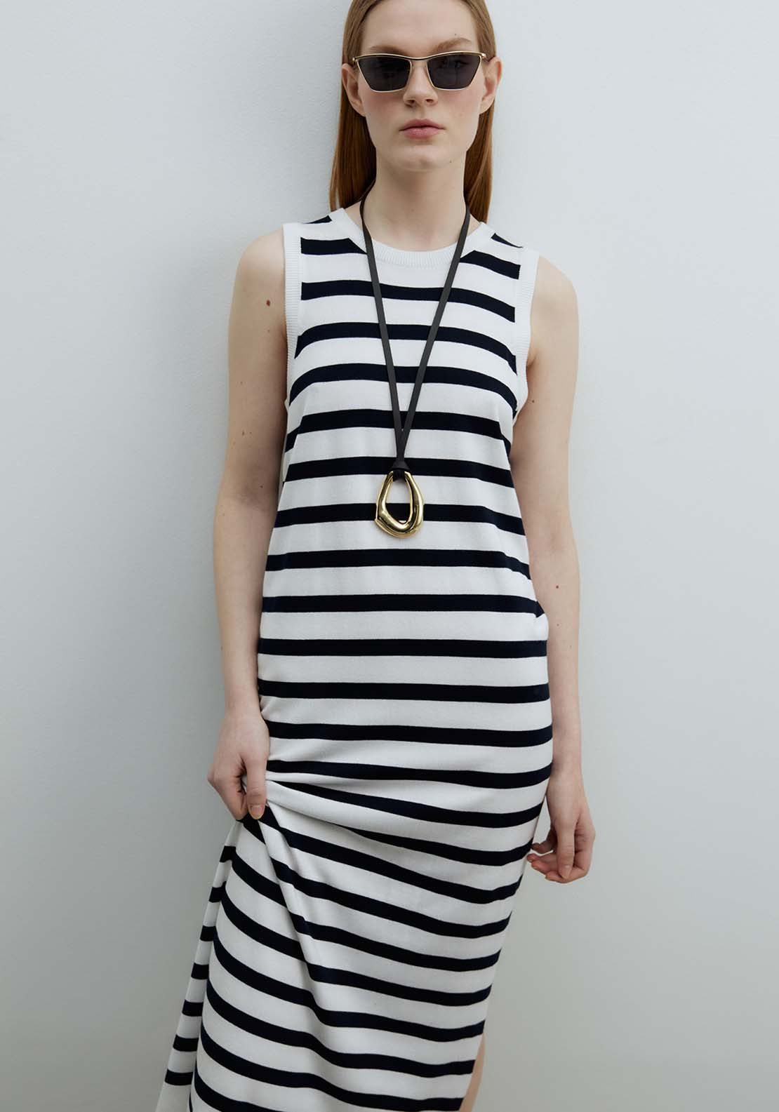 Sfera Midi Dress - White 1 Shaws Department Stores