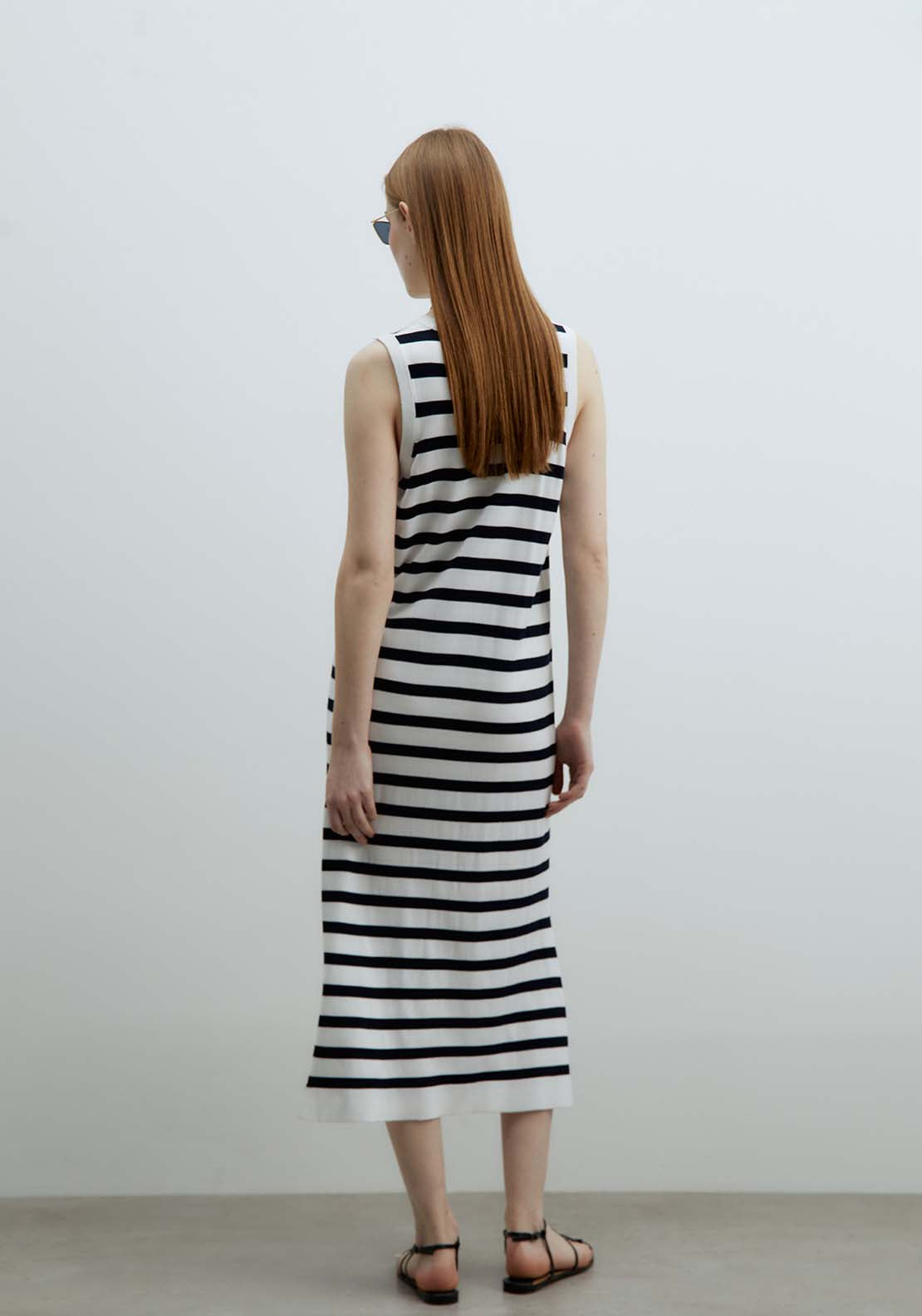 Sfera Midi Dress - White 2 Shaws Department Stores
