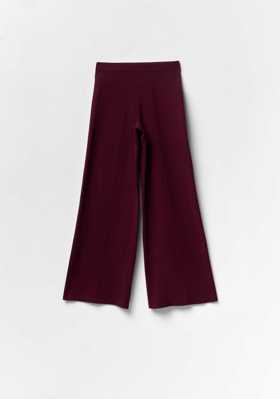 Wide Leg Trousers - Red