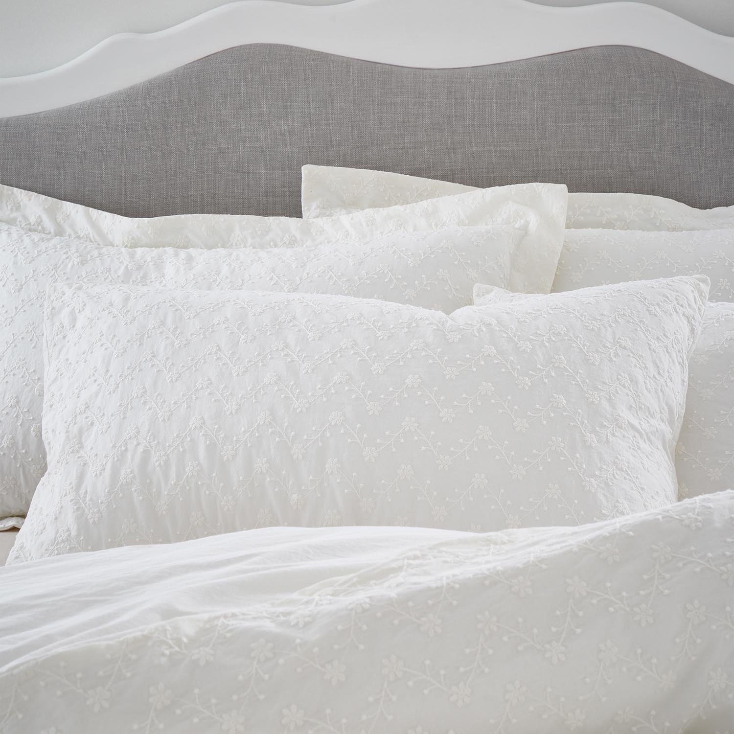 The Home Luxury Collection Floral French Knot Duvet Cover 4 Shaws Department Stores
