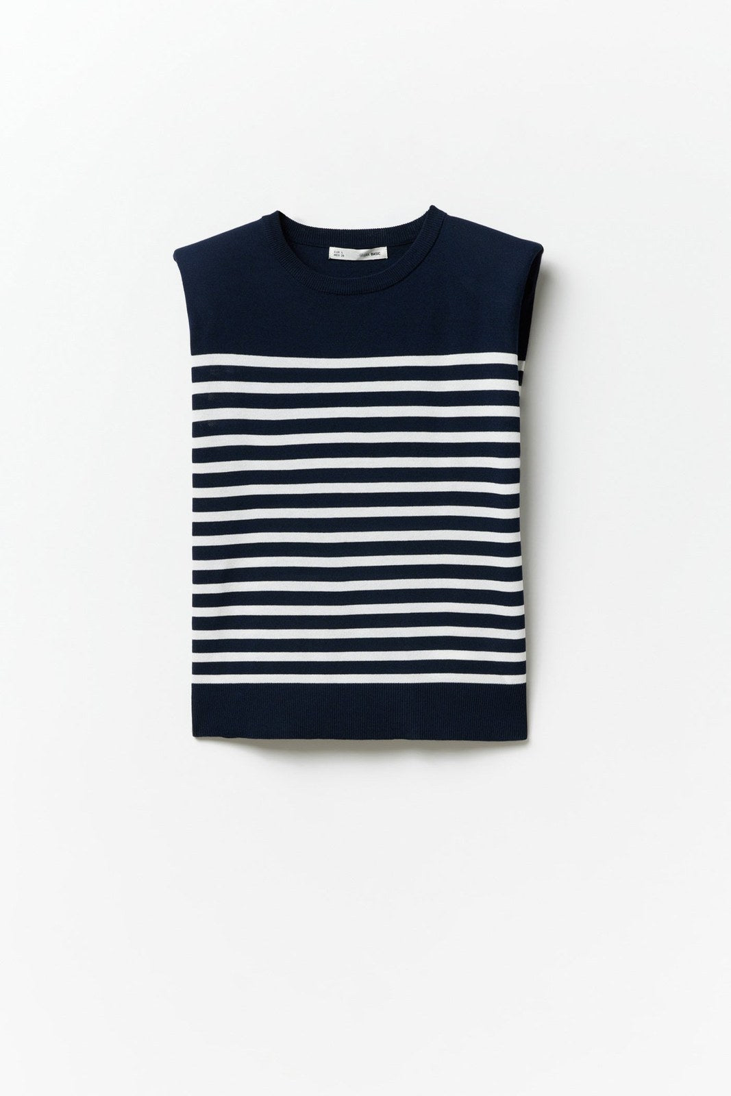 Sfera Stripes sleeveless top - Navy 7 Shaws Department Stores