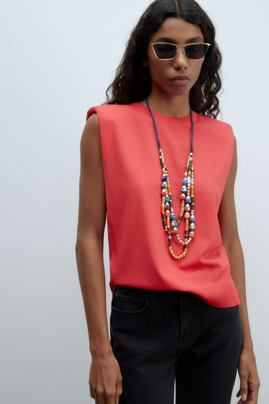 Sfera Shoulder pads plain top - Carmin 2 Shaws Department Stores