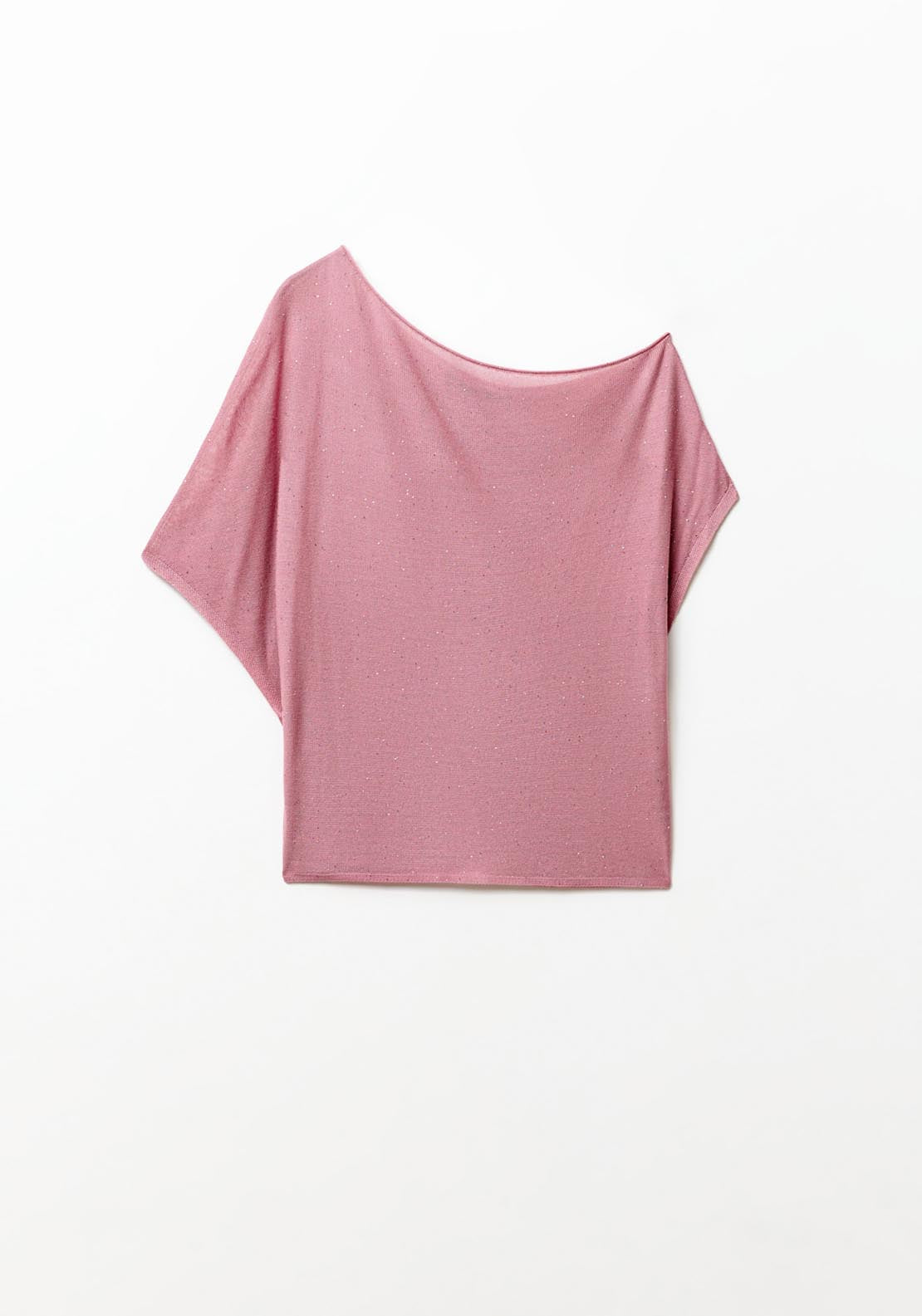 Sfera Short Sleeve Asymetric Top - Pale Pink 1 Shaws Department Stores