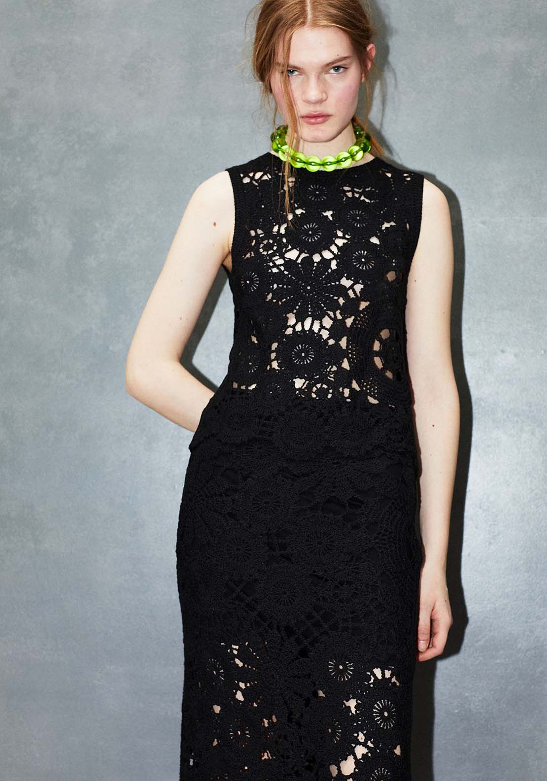 Sfera Crochet Top - Black 2 Shaws Department Stores