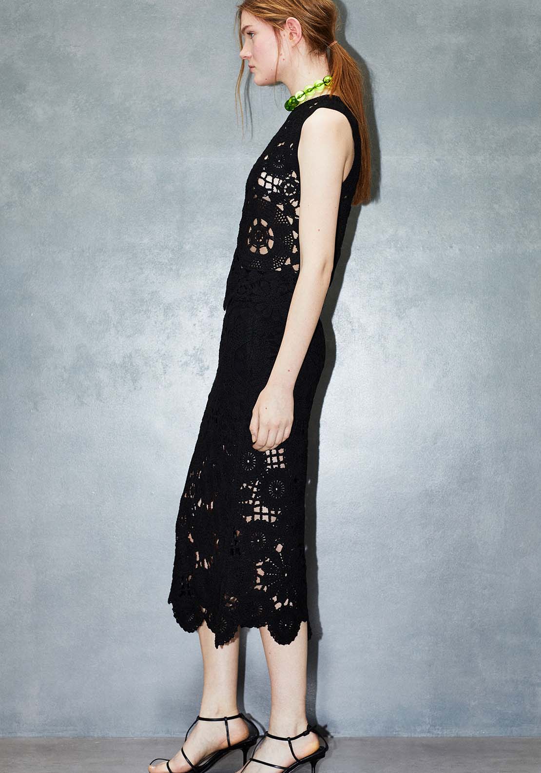 Sfera Crochet Top - Black 4 Shaws Department Stores