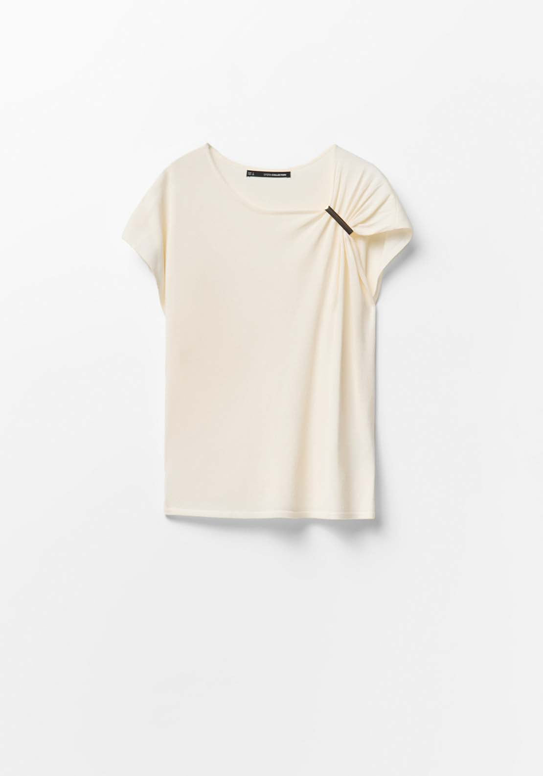 Shoulder Detail Top - Cream