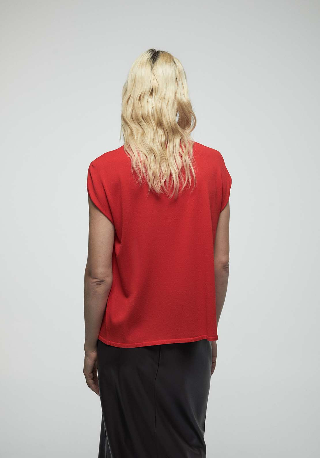 Shoulder Detail Top - Red