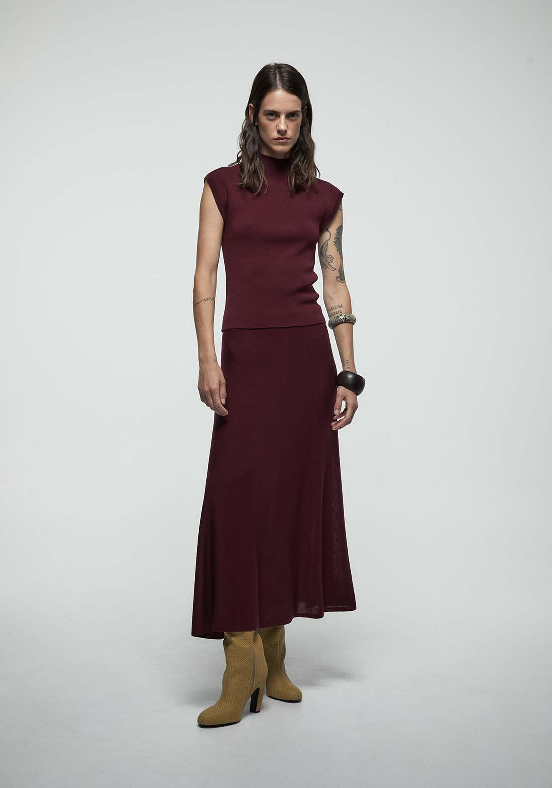 Long Skirt - Red