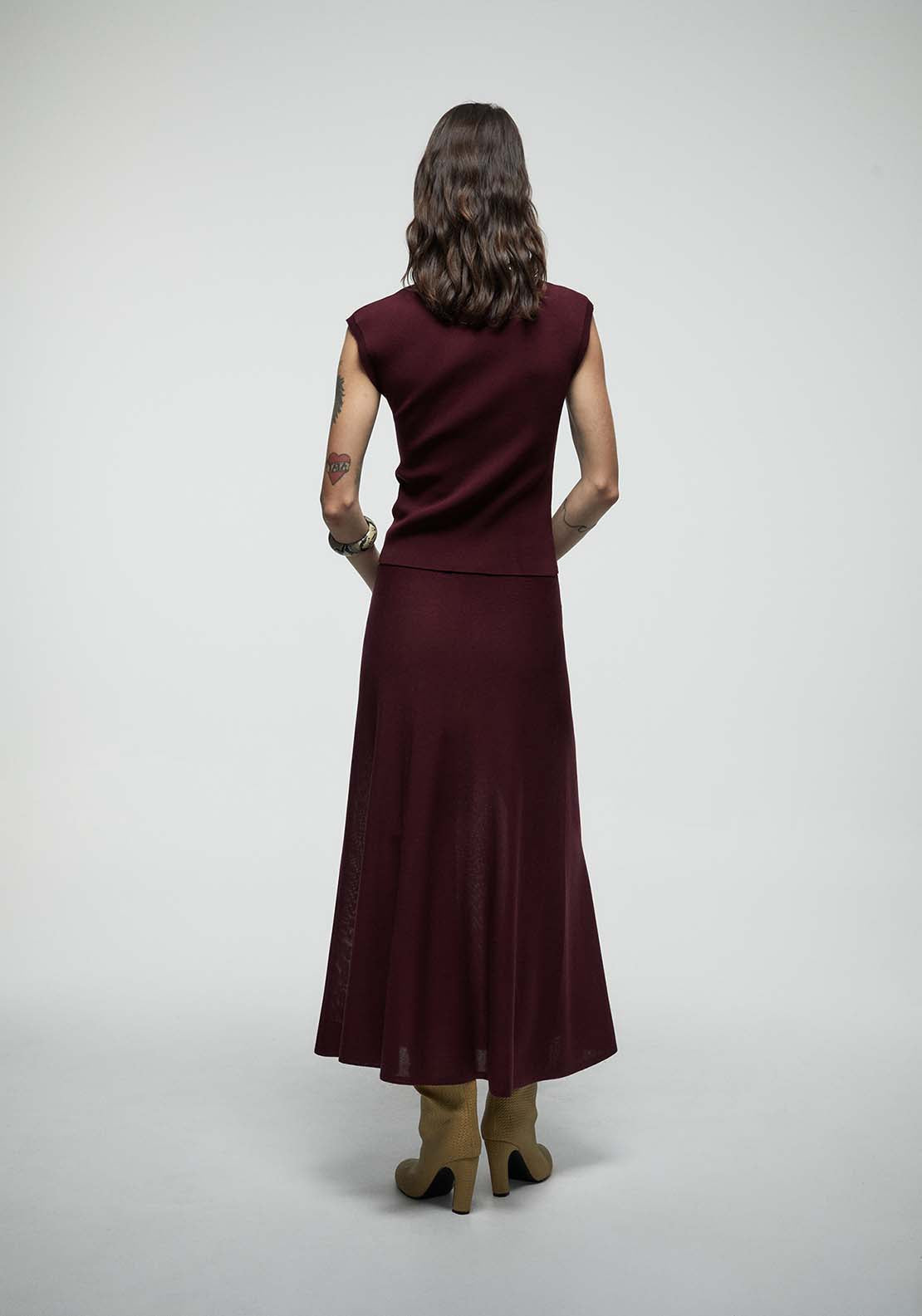 Long Skirt - Red