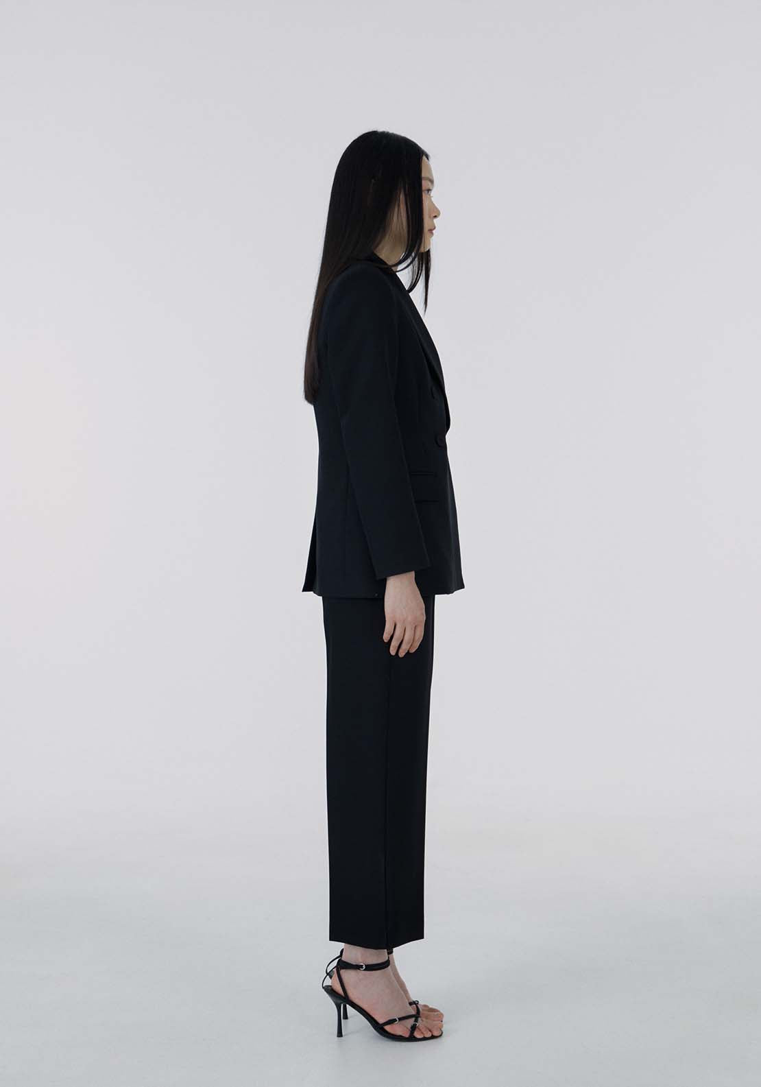 Sfera Button double-breasted blazer - Black 4 Shaws Department Stores