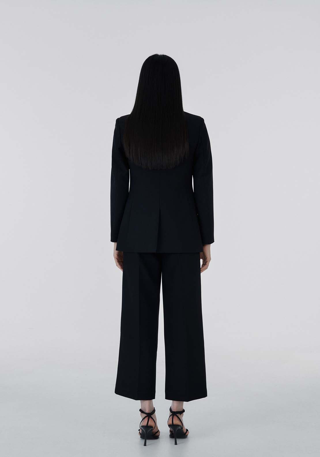 Sfera Button double-breasted blazer - Black 5 Shaws Department Stores