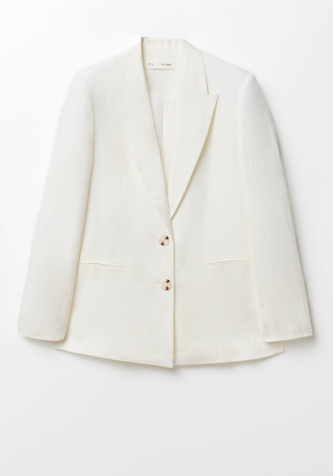 Sfera Linen Jacket - White 6 Shaws Department Stores