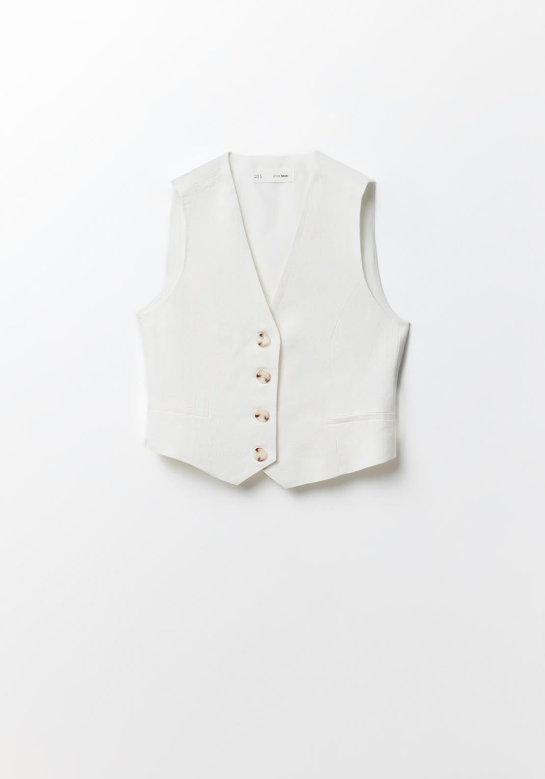 Sfera Plain Waistcoats - Beige 7 Shaws Department Stores