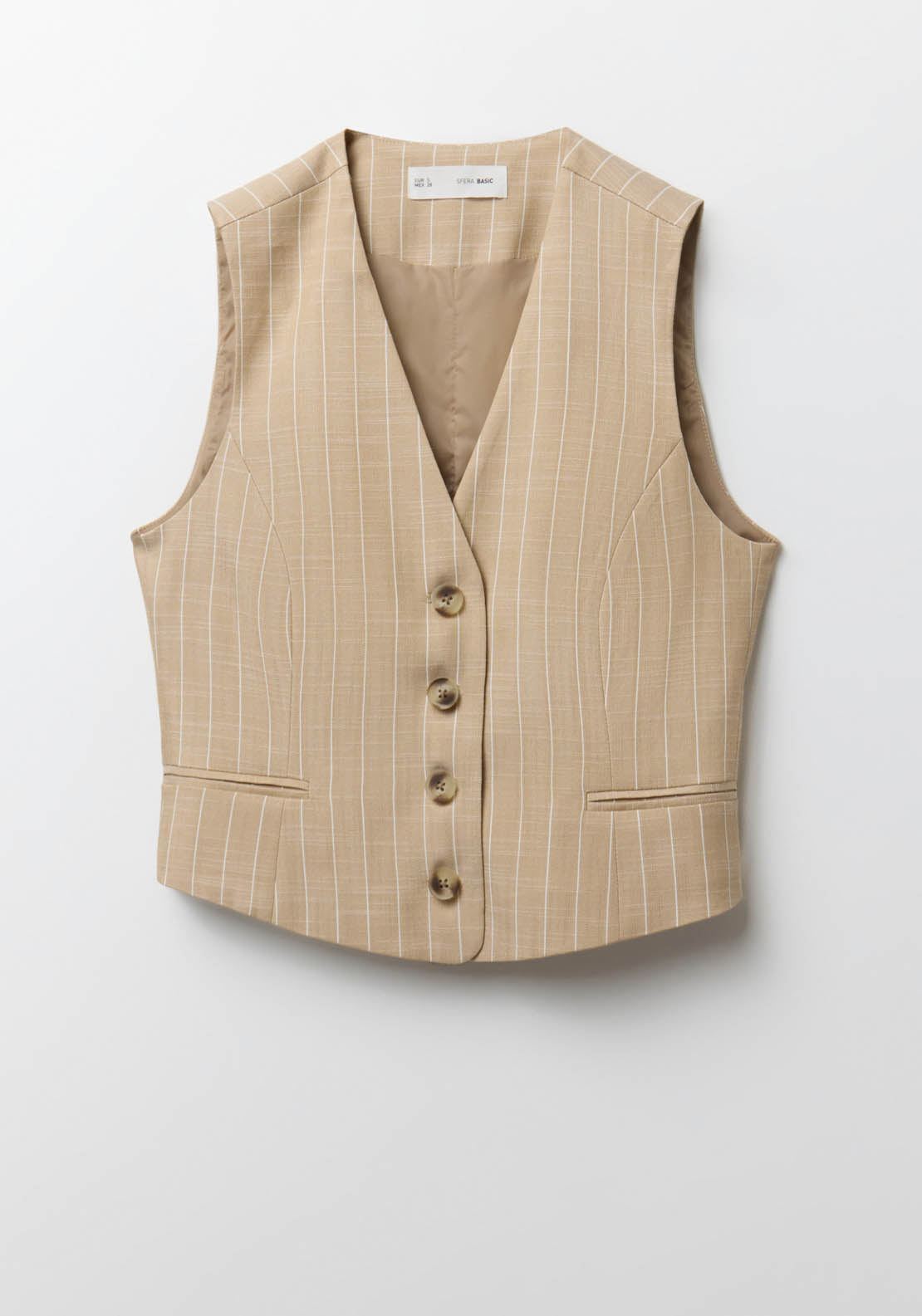 Sfera Shoulder Pads Plain Top - Print Camel 6 Shaws Department Stores