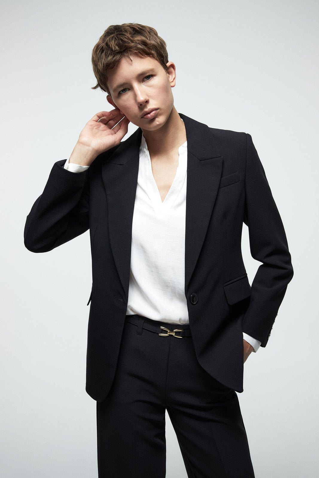 Plain Blazer - Black
