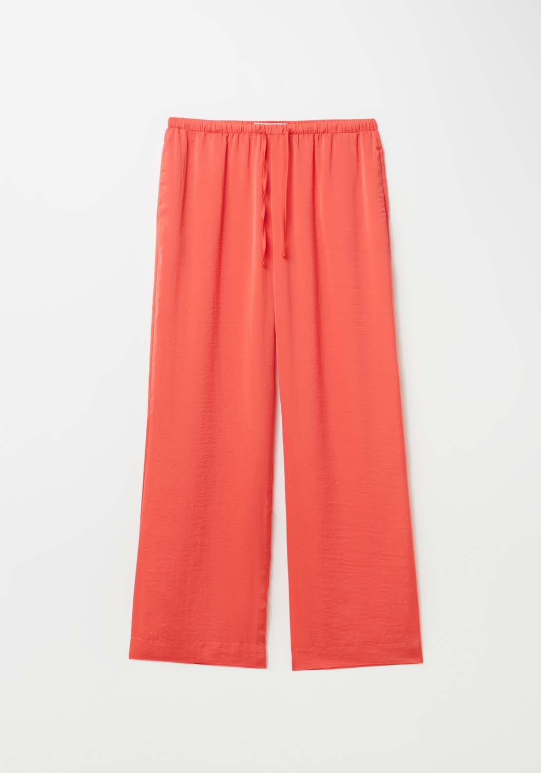 Sfera Wide Satin Pants - Red 6 Shaws Department Stores