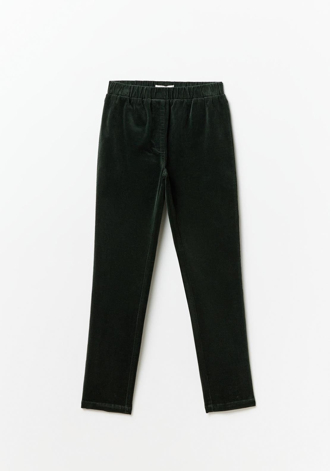 Sfera Micro-corduroy leggings - Bottle Green 5 Shaws Department Stores