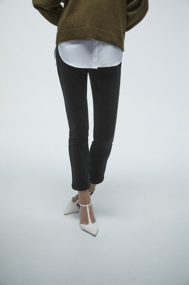 Micro Corduroy Leggings - Green