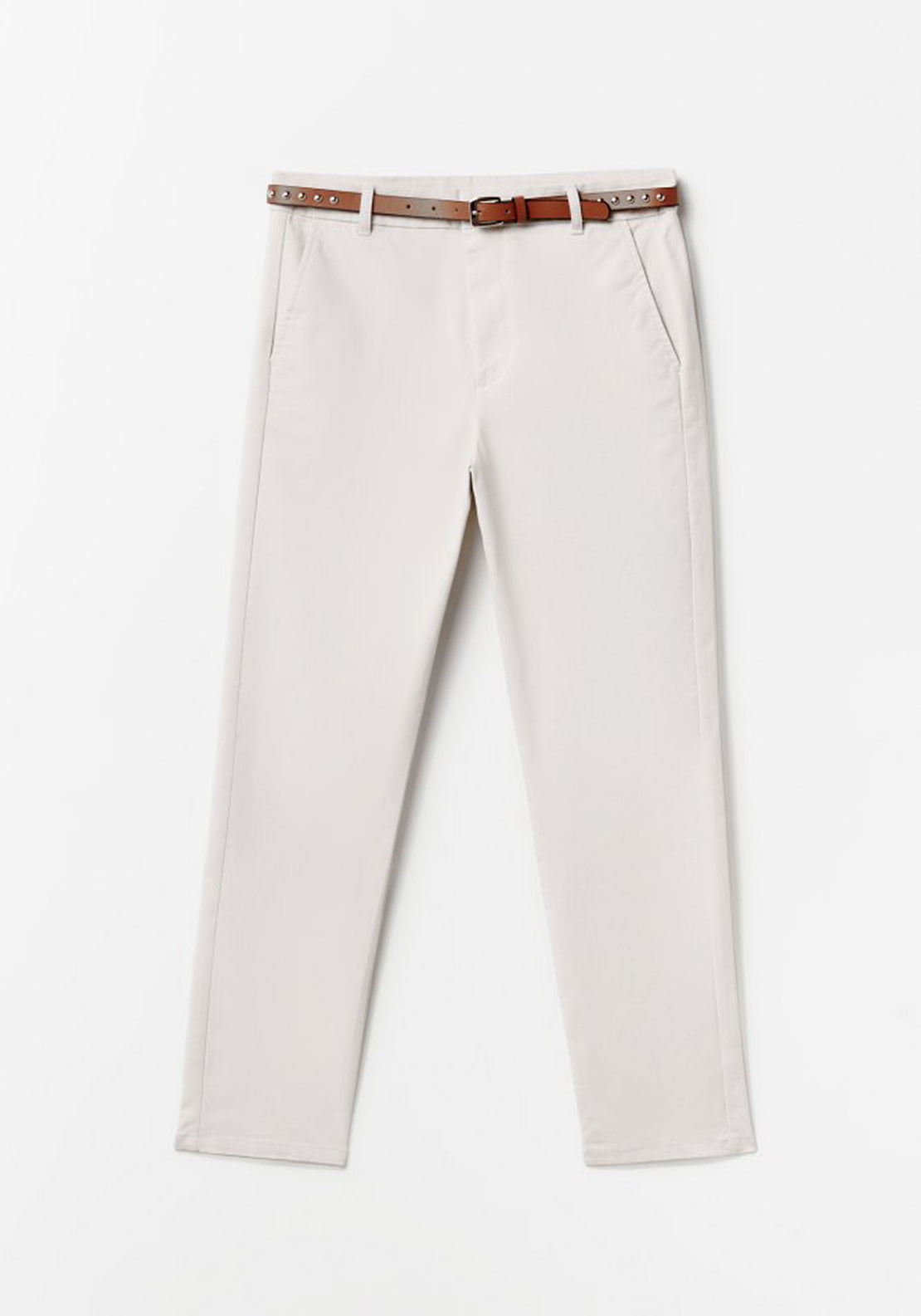 Sfera Belted chinos - White 5 Shaws Department Stores
