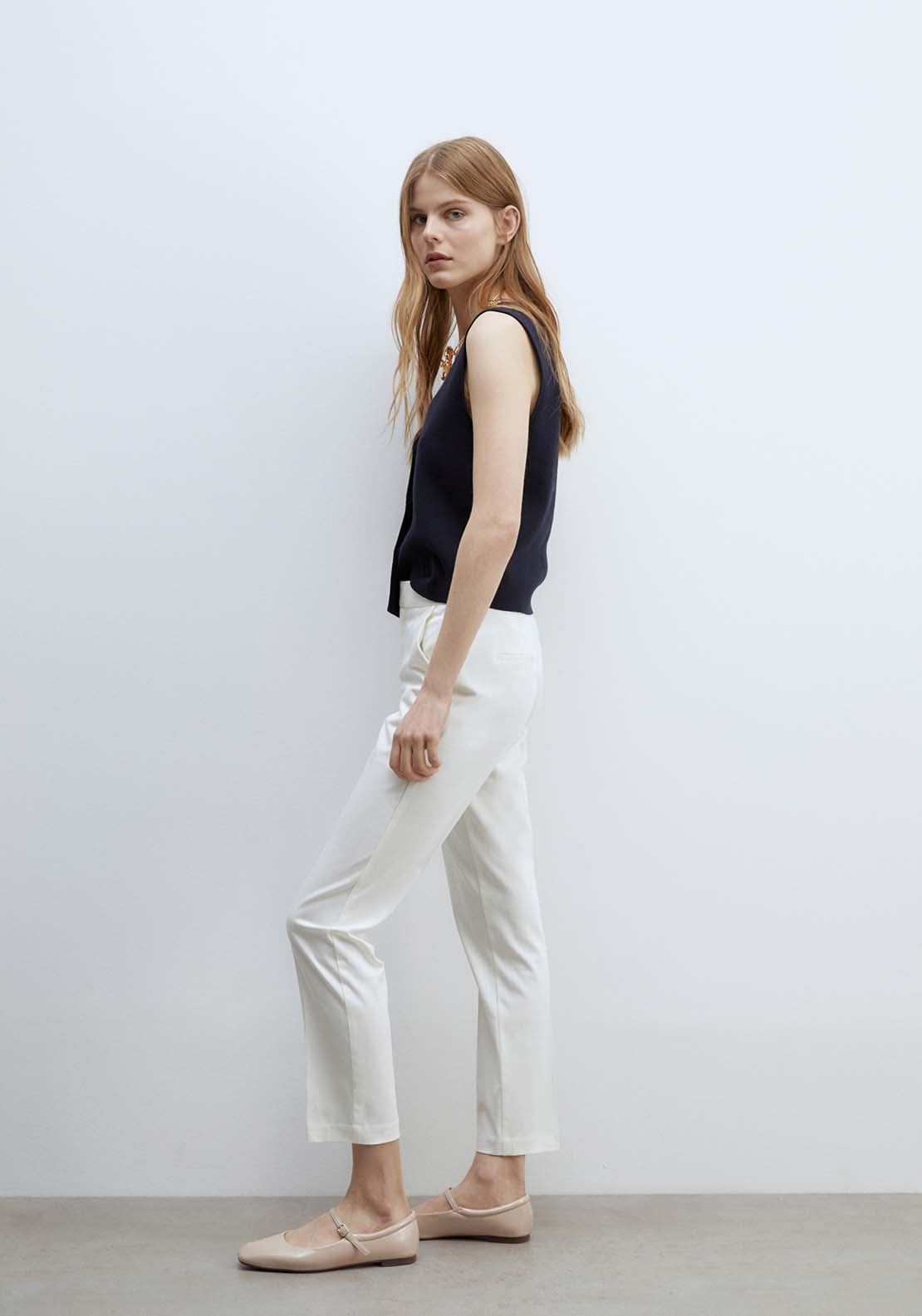 Sfera Capri trousers - White 3 Shaws Department Stores