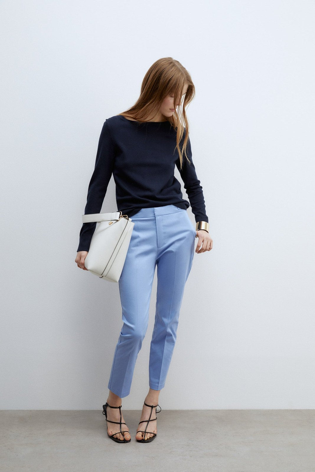 Sfera Capri trousers - Blue Light 1 Shaws Department Stores