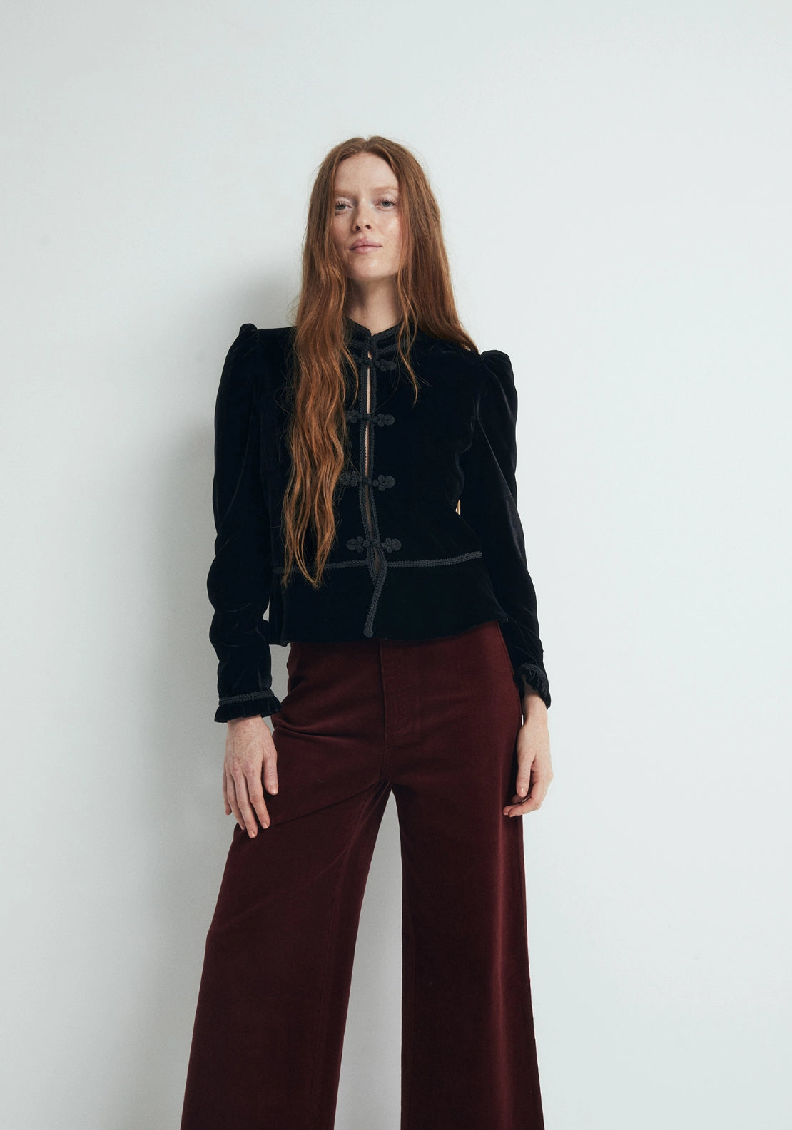 Corduroy Wide Leg Culottes - Terracotta