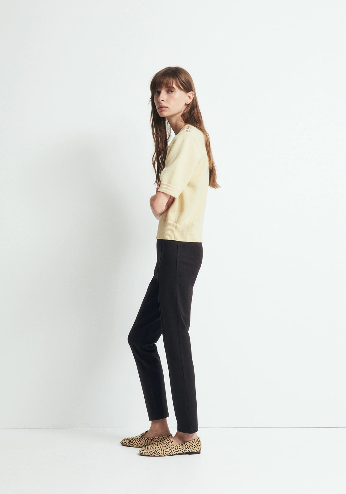 Straight Ponte Leggings - Black
