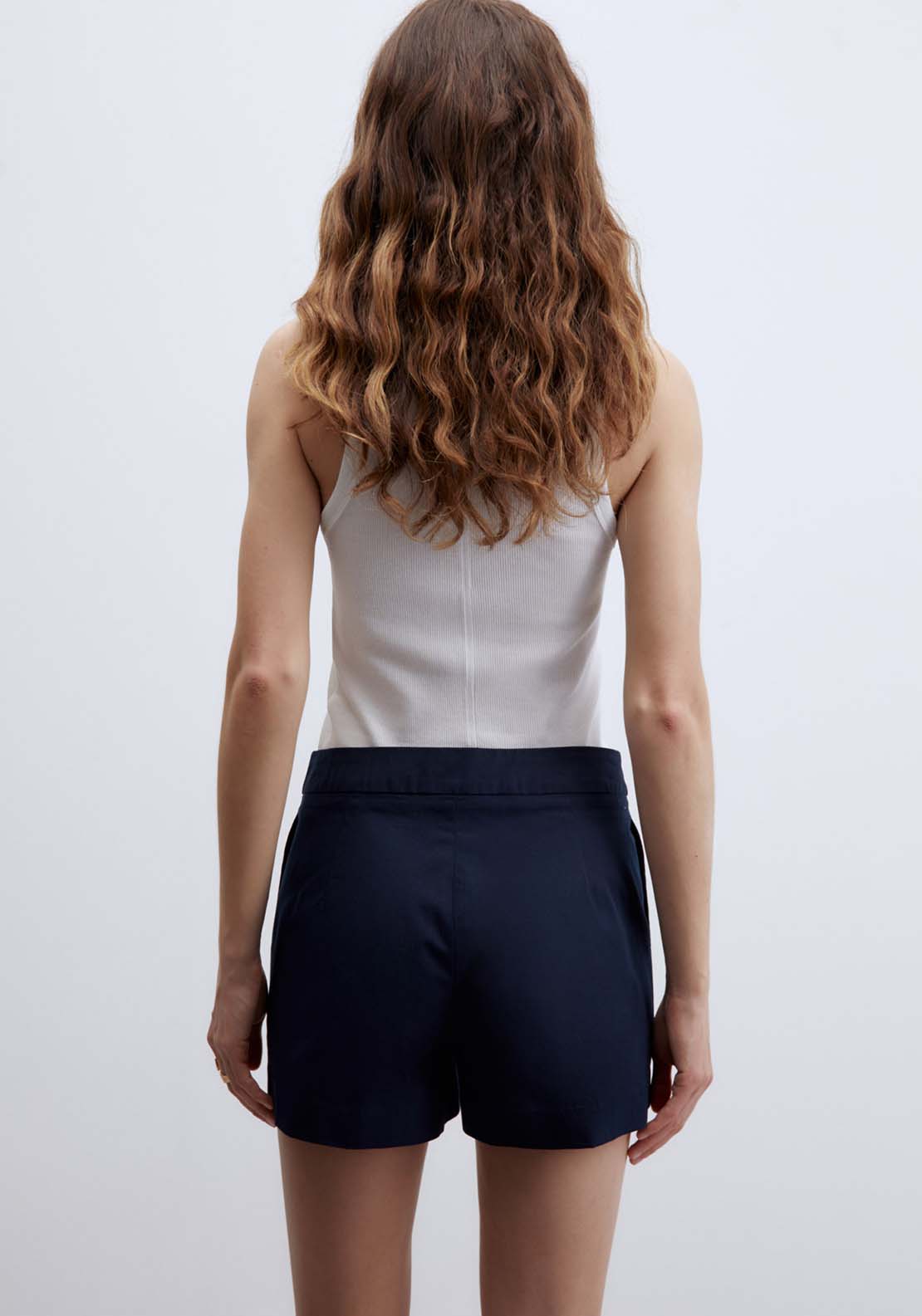 Plain Basic Shorts - Blue