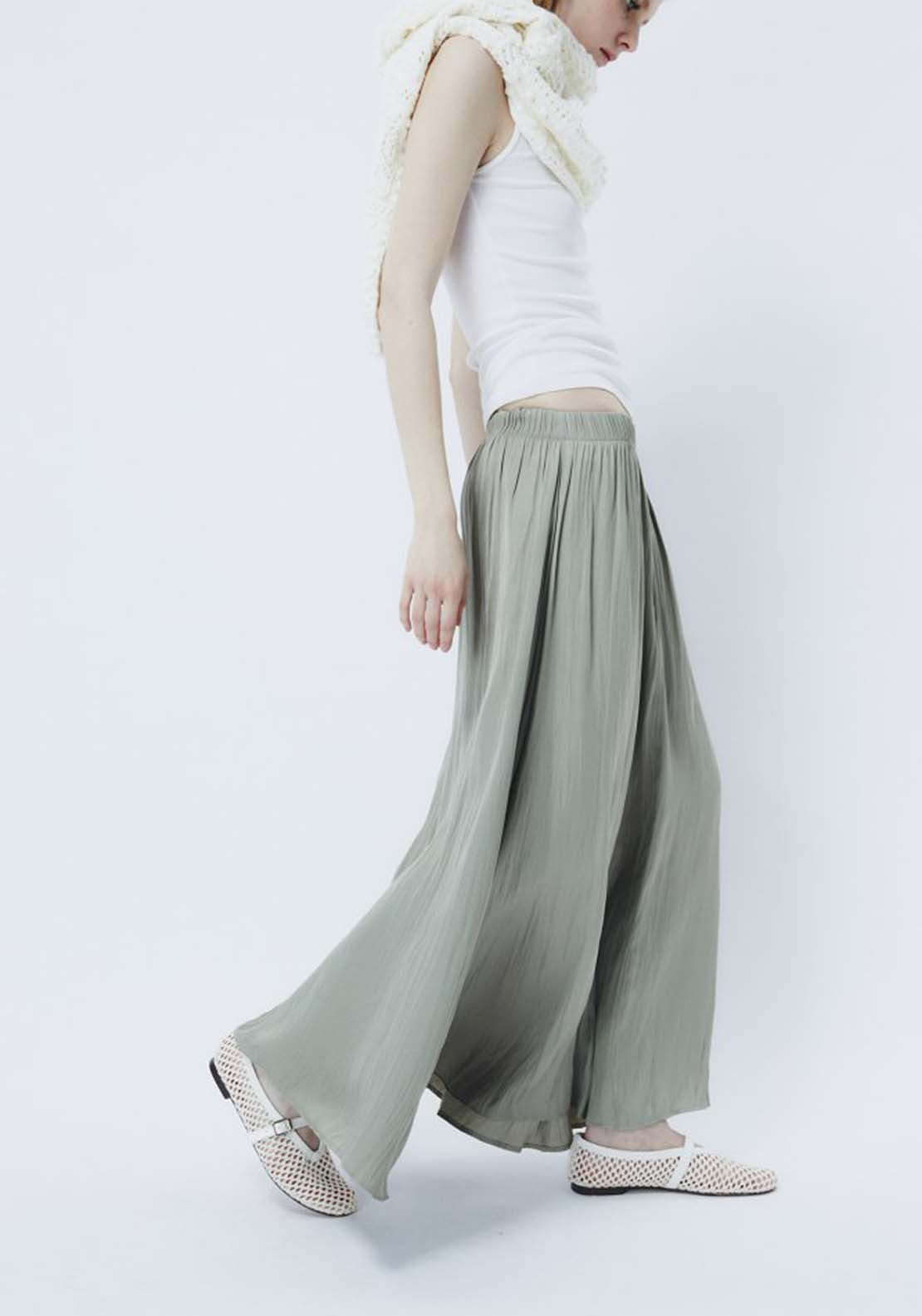 Sfera Wrinkled Midi Skirt 4 Shaws Department Stores