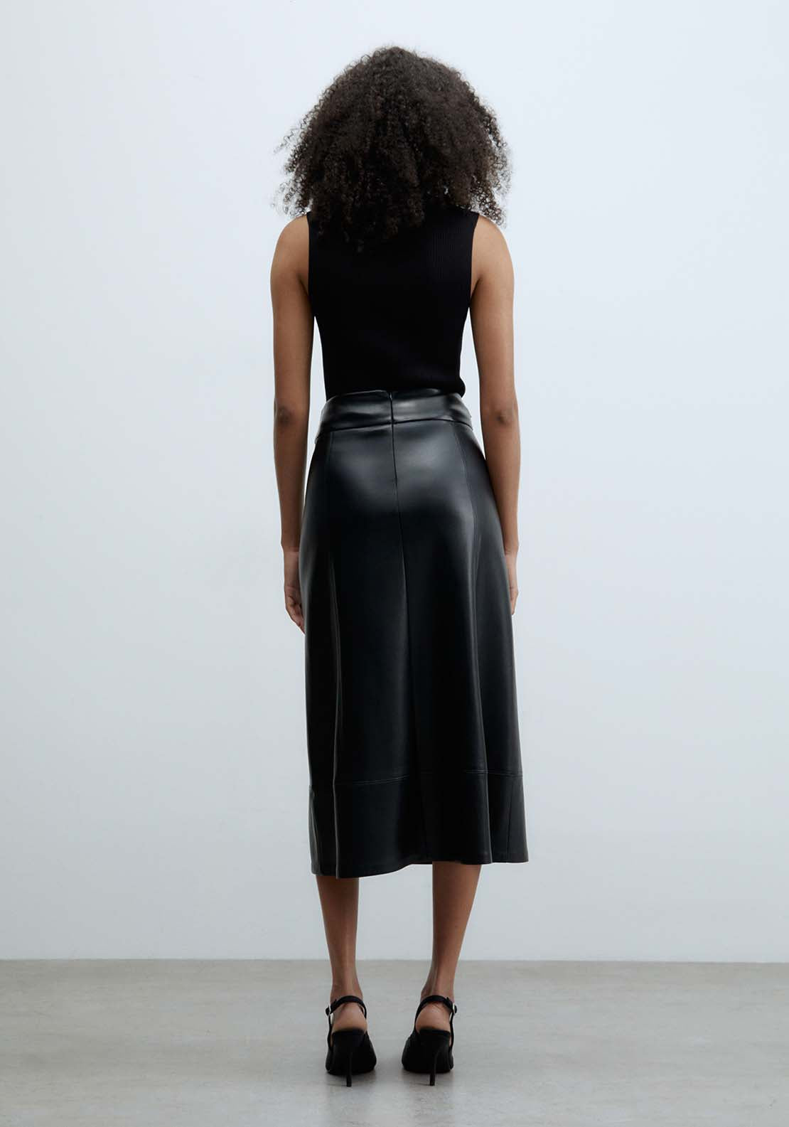 Sfera Belted Skirt - Black 2 Shaws Department Stores