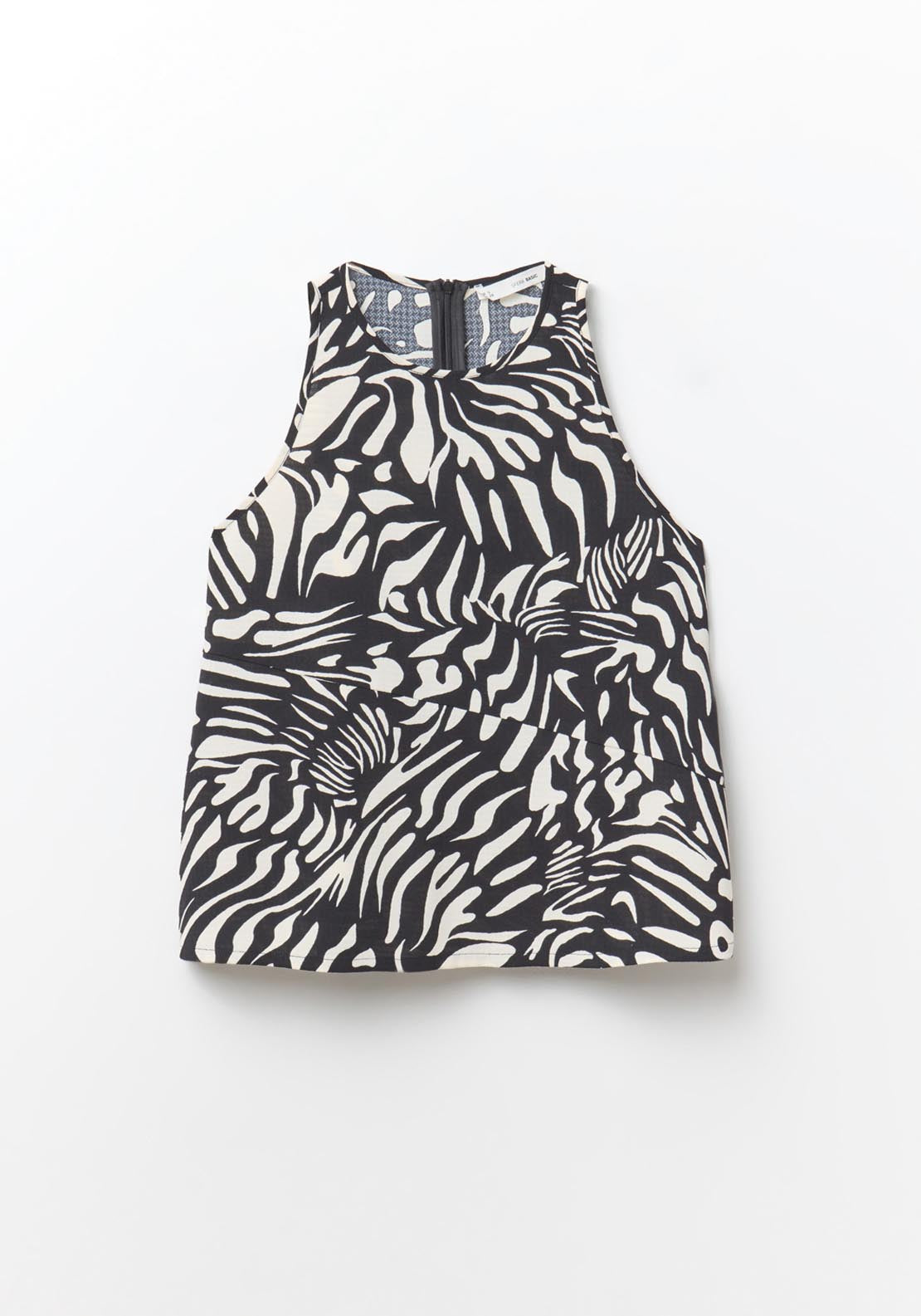 Sfera Printed Halter Neck Top - Black 5 Shaws Department Stores