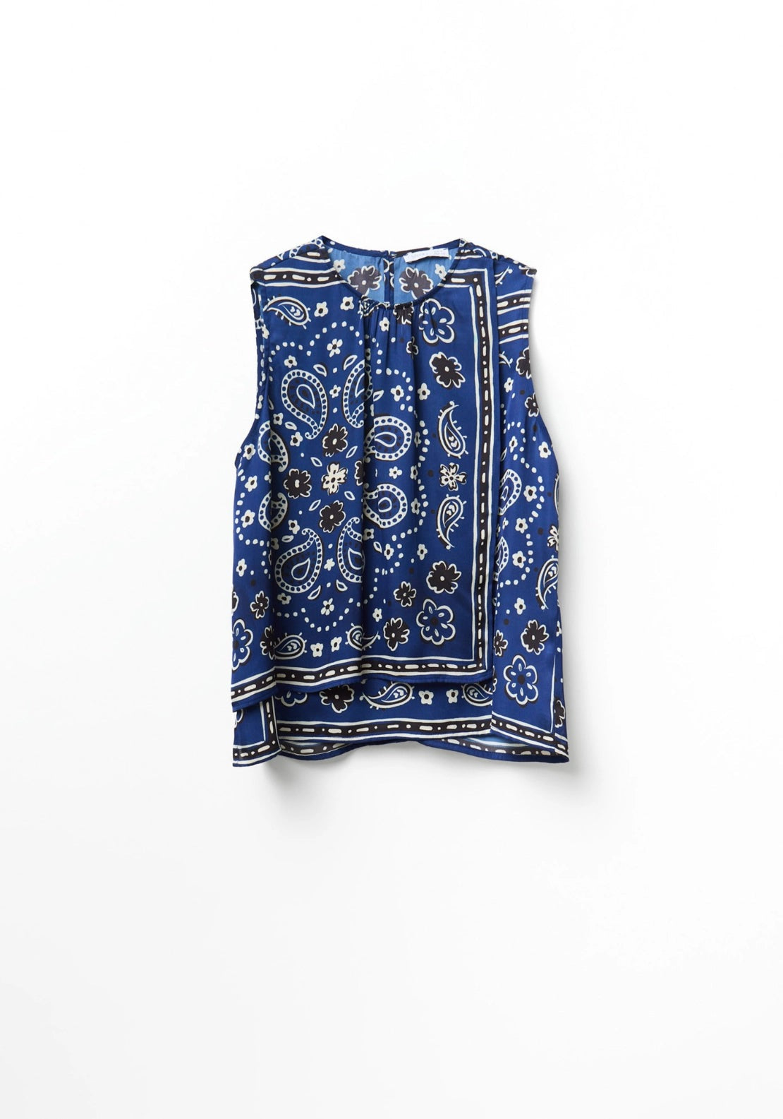 Scarf Top - Blue