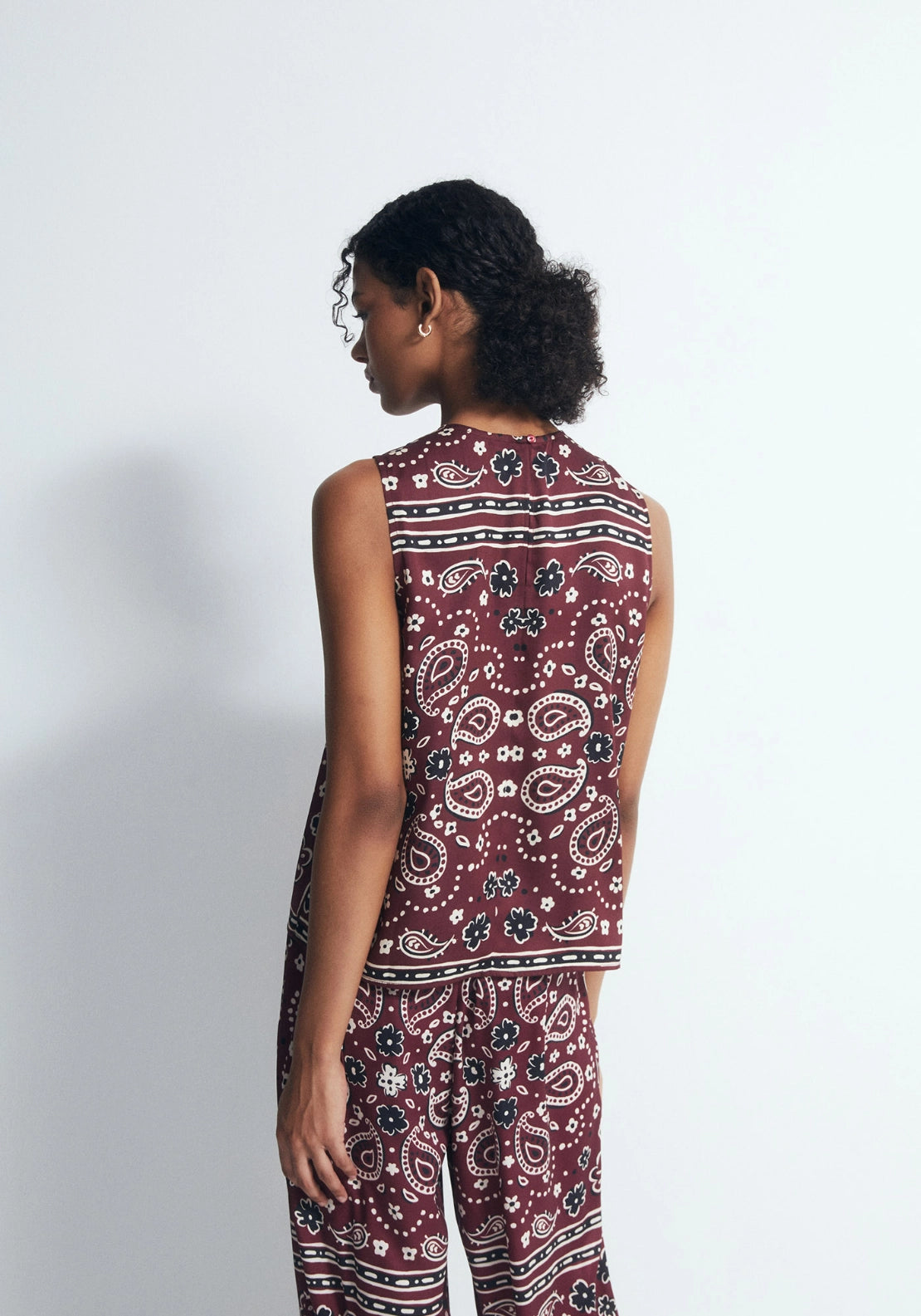 Scarf Top - Red