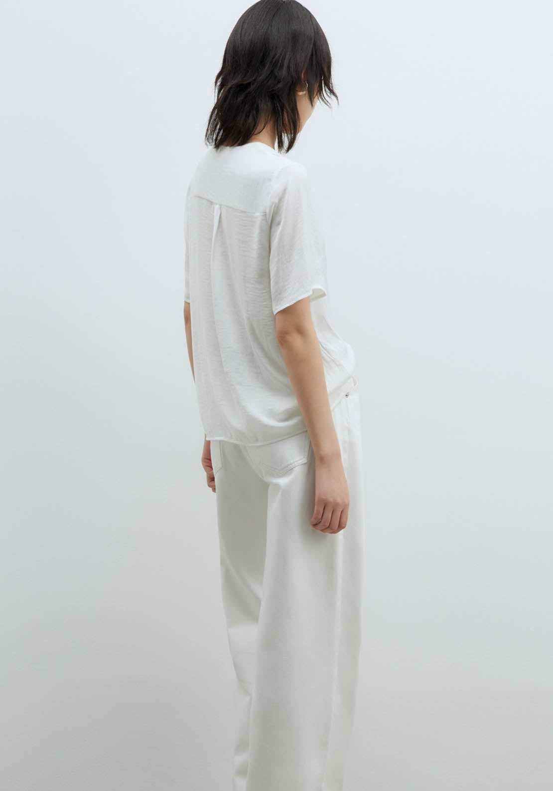 Sfera Short-sleeved blouse - White 5 Shaws Department Stores