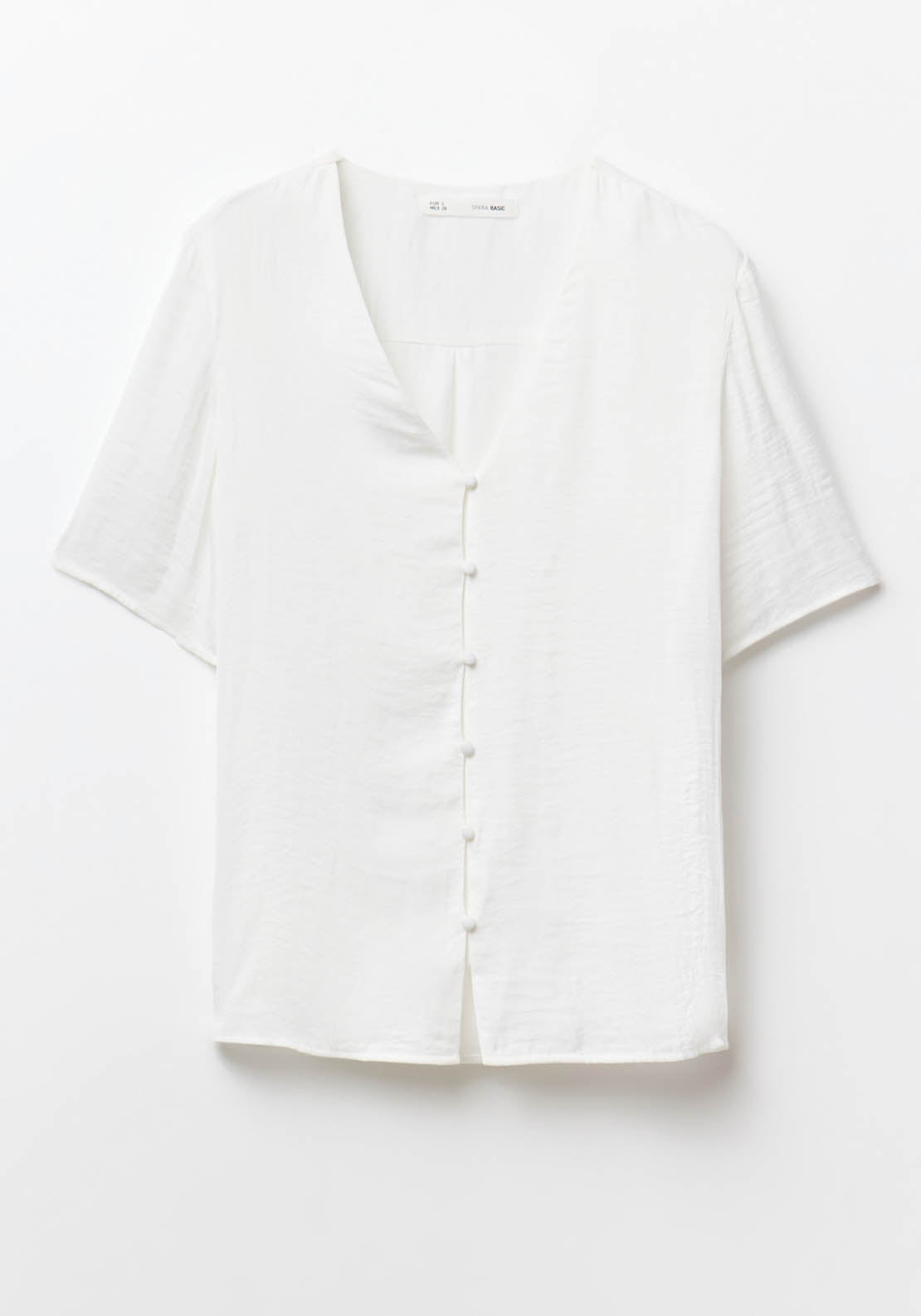 Sfera Short-sleeved blouse - White 6 Shaws Department Stores